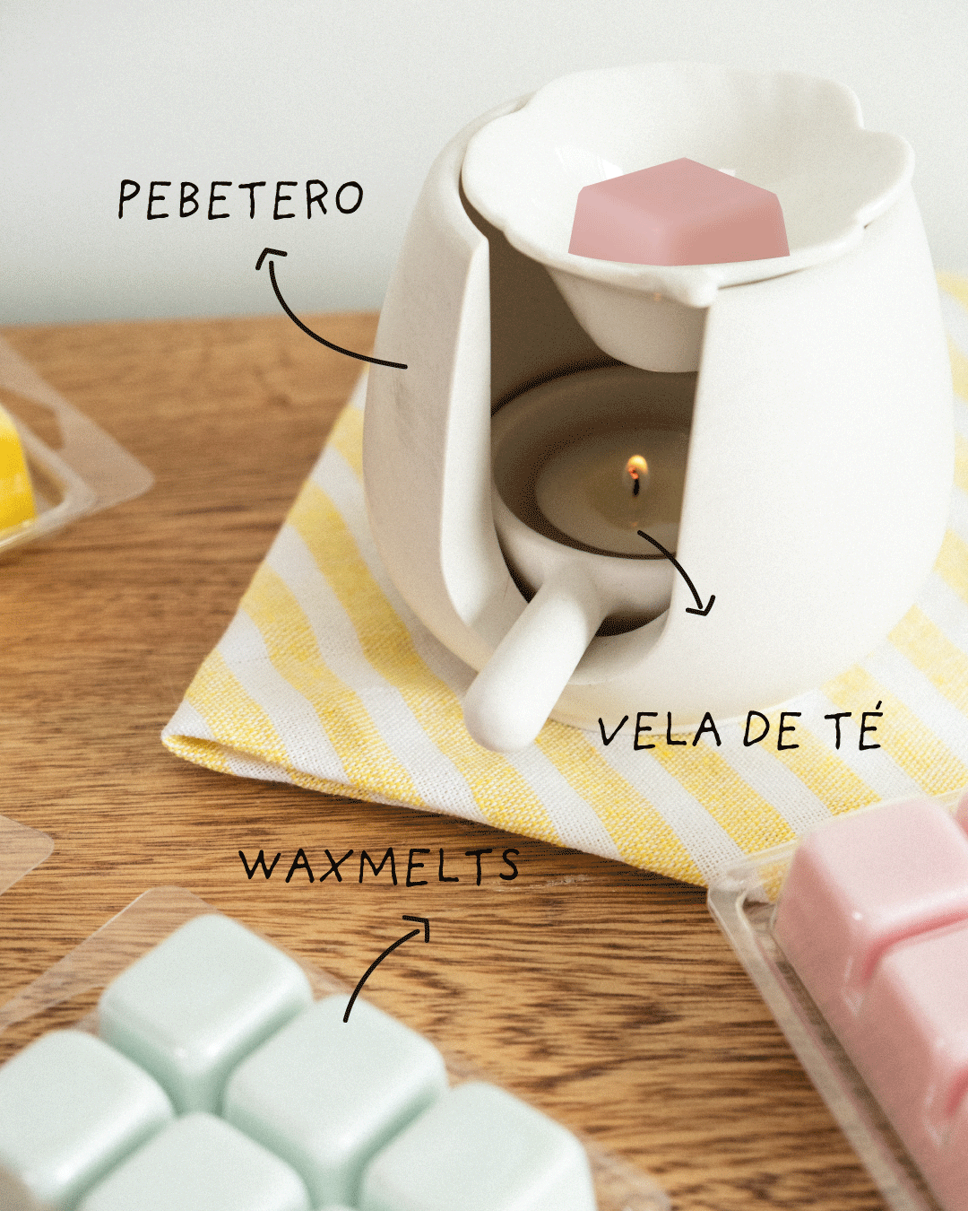 Wax melts para pebetero